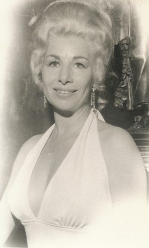 mom in gown